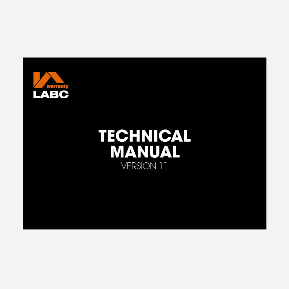 Technical Manuals – LABC Warranty Shop